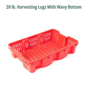20 lb. Harvesting Lugs With Wavy Bottom