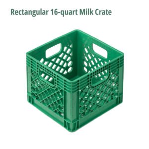 Rectangular 16-quart Milk Crate