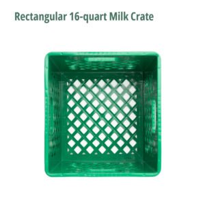 Rectangular 16-quart Milk Crate