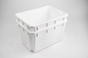 Large Solid Wall Ag. Tote – White