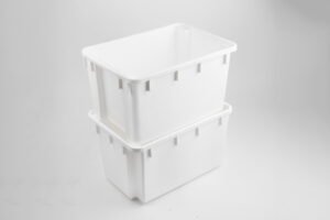Large Solid Wall Ag. Tote – White